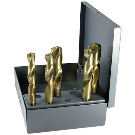 Drillco 5PC IMP COBALT DRILL SET 9/16-1" BY 8THS 1000EC5